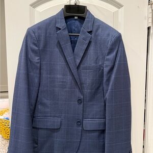 Class Club Navy Checkered Blazer